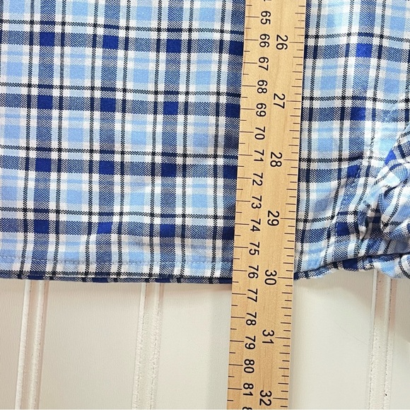 Daniel Cremieux Men's Long Sleeve Shirt Blue Plaid Button Down Size 3XT Cotton - Picture 3 of 9